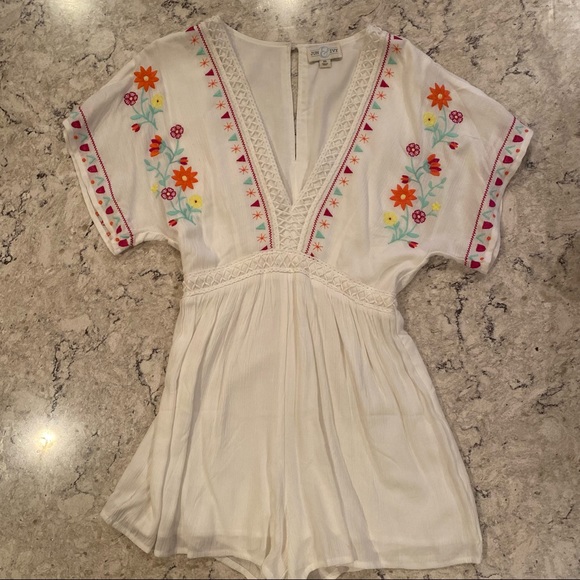 White Romper - Picture 1 of 5